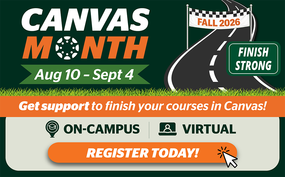 Canvas Month: Final Steps. Fall Starts Here.